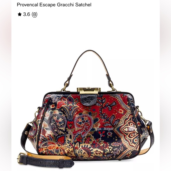 Elegant Black and Red Paisley Handbag - Picture 16 of 16